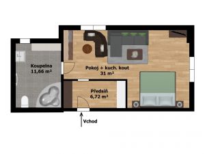 Pronájem zařízený apartmán, Starý Jičín 6