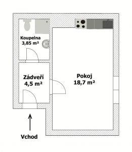 Pronájem byt 1+kk, Prostějov, Švabinského 4