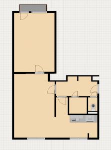 Prodej bytu 2+kk 54, 9 m² ulice Křížkovského 15, Staré Brno-část obce Brno. 3